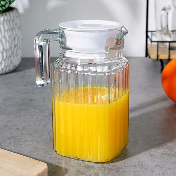 Glaskanna med lock 650 ml