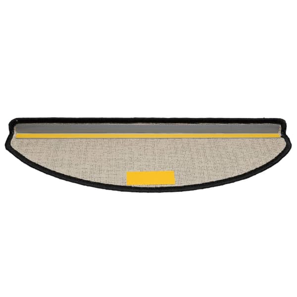 vidaXL trappemåtter 15 stk. 65x21x4 cm sorte halvrunde store