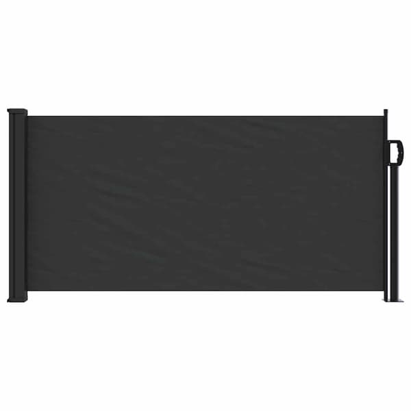 vidaXL udtrækkelig sidemarkise sort 100x500 cm