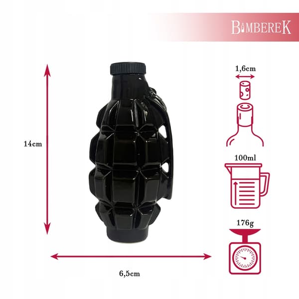 GRANAT Flaska 100ml Keramikflaskor Original Gåva För Hembränt Vin