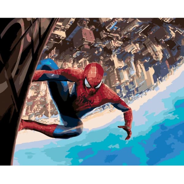 MÅLNING MED SIFFROR Bilder att måla - Spiderman Marvel 50x40 cm