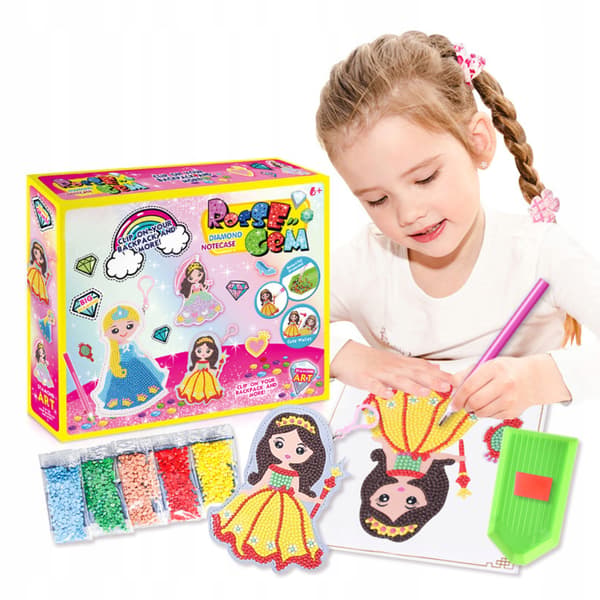 Diamantbroderisæt 1000 diamanter prinsesse