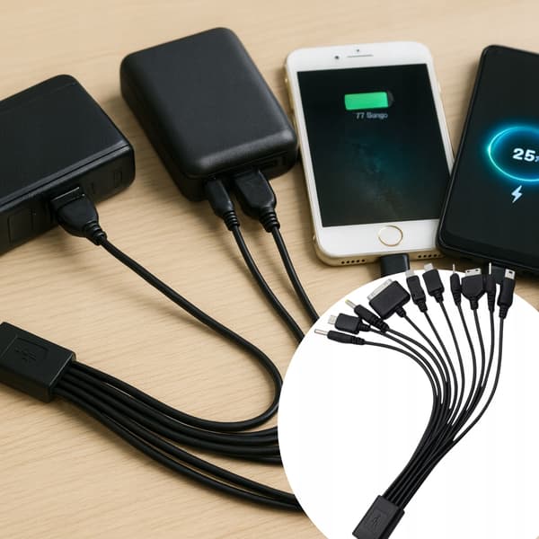 USB-kaapeli, jossa on 10-in-1-monitoimiliitin