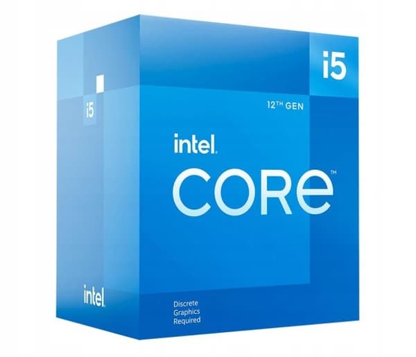 Intel Core i5-12400F-processor, 6 kerner, 4,4 GHz, LGA1700