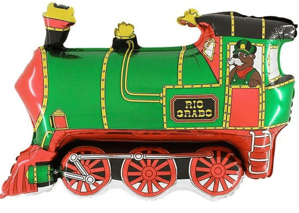 Folioilmapallo Juna Choo-choo Vihreä 21 1 kpl.