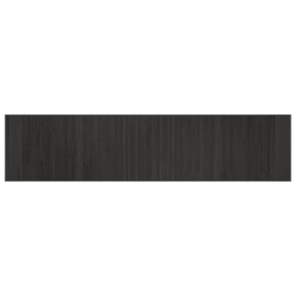 vidaXL Suorakulmainen matto, harmaa, 70x300 cm, bambu