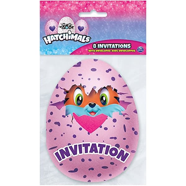 Hatchimals invitationer 8 stk.