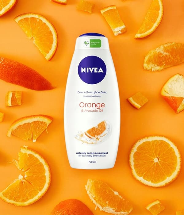 NIVEA Care og Orange brusegel 750 ml