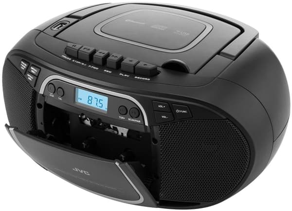 JVC Radio FM Boombox CD USB Bluetooth AUX 3W