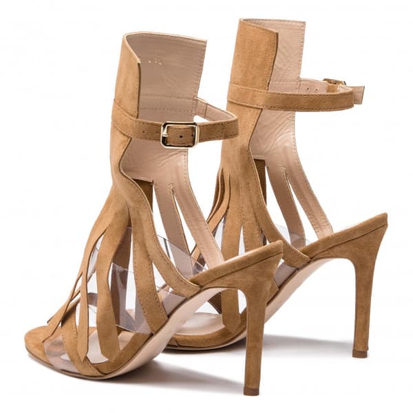 Eva Minge dam läder sandaler strl 40