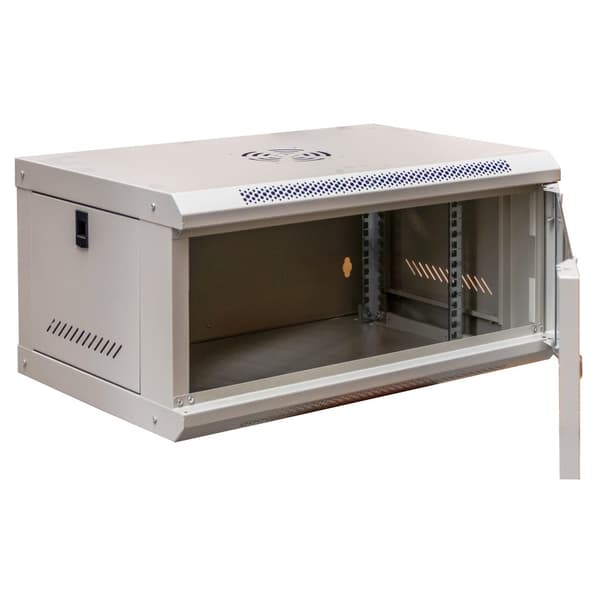 Netberg 19" 6U väggmonterad serverrack grå 300x600x400mm