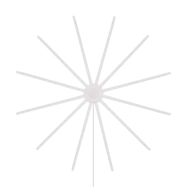 Juledekoration med stjerne og LED Rebel-lampe
