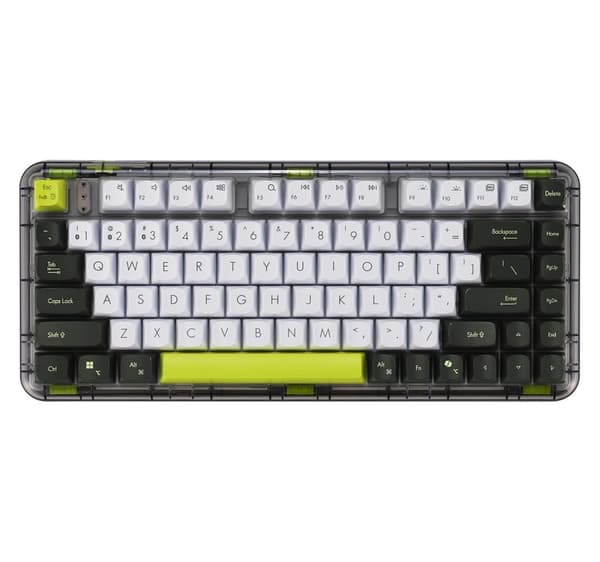 ASUS KD201 Jelly75 WiFI/BT-tangentbord Voltgrönt