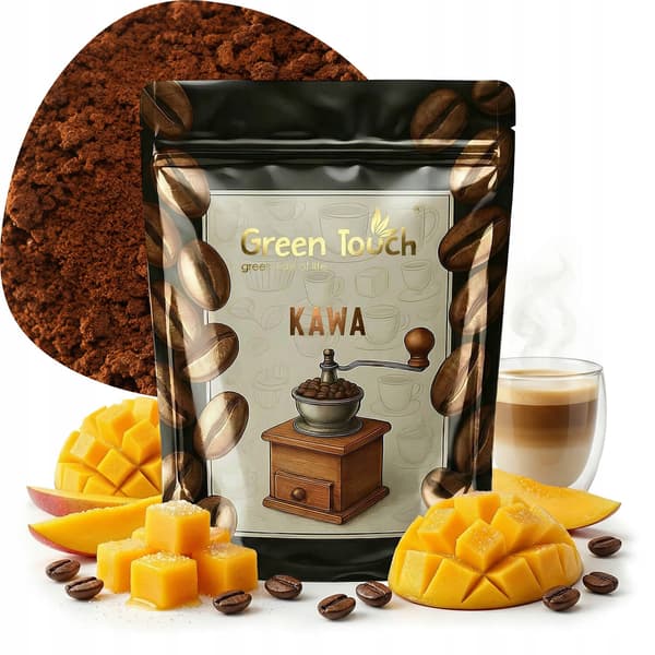 Mald kaffe smaksatt mango saftig mango arabica 200 g Green Touch