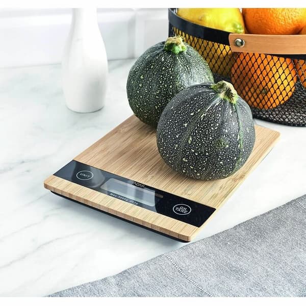 Elektroninen keittiövaaka 5 kg, bambu