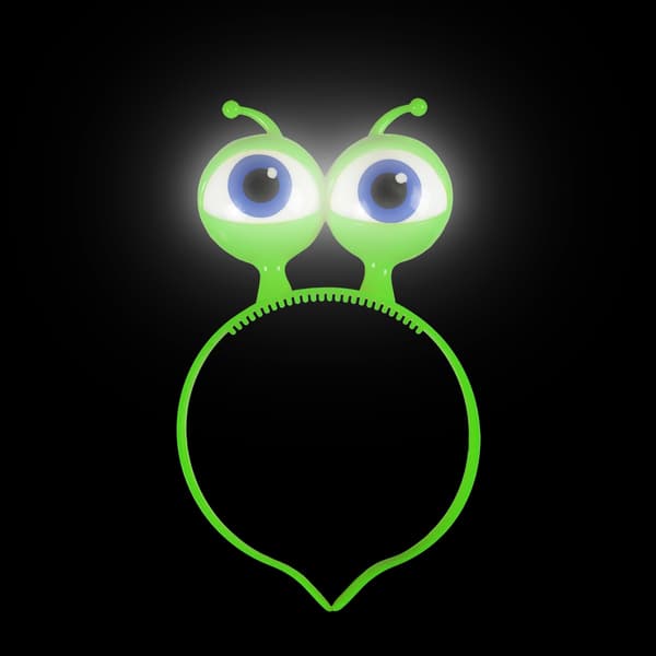 Grøn Alien Eyes Lysende Pandebånd Alien Space