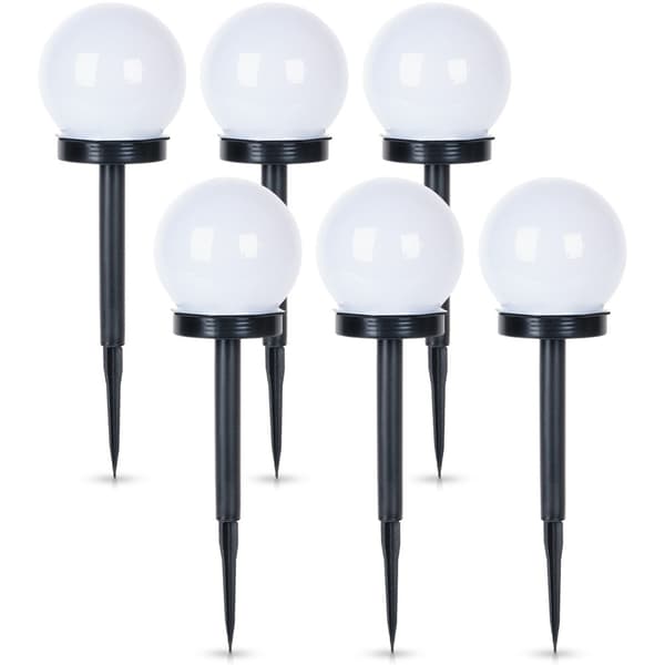 Solcelle have LED lygter med jordspyd 33,5 cm 6 stk.