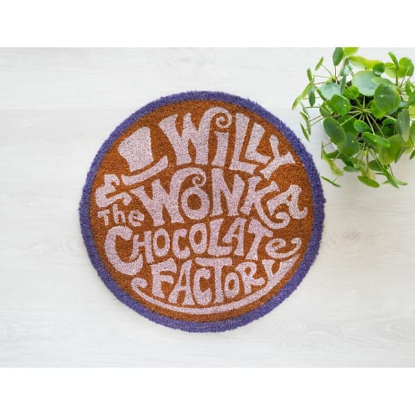 Willy Wonka - Willy Wonka og Chokoladefabrikken dørmåtte (50 cm)