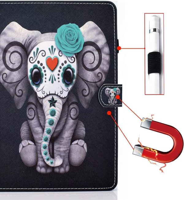 ETUI TIL SAMSUNG GALAXY TAB A7 10.4" HÅRDT ETUI MED FLAP ELEFANT
