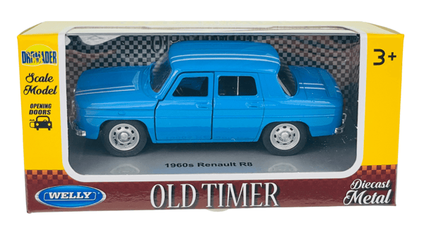 WELLY OLD TIMER 1960 RENAULT R8 BLÅ 1:34 43690