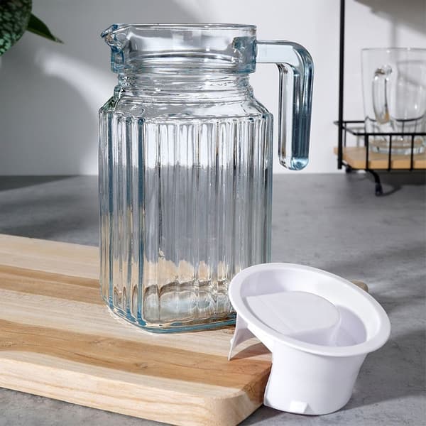 Lasinen kannu kannella 650 ml