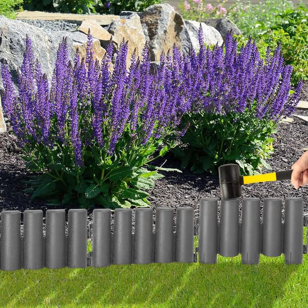 RIBERA antrasiitinvärinen puutarhanurmikon palisadi 280 cm