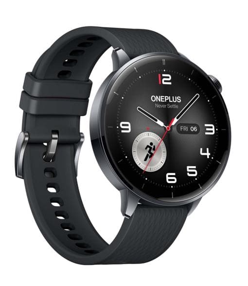 ONEPLUS Watch 3 43mm NFC GPS Smartwatch Sort Stål Sort