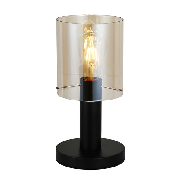 BORDLAMPE SARDO 1 E27 SORT ITALUX TB-5581-1-BK+AMB