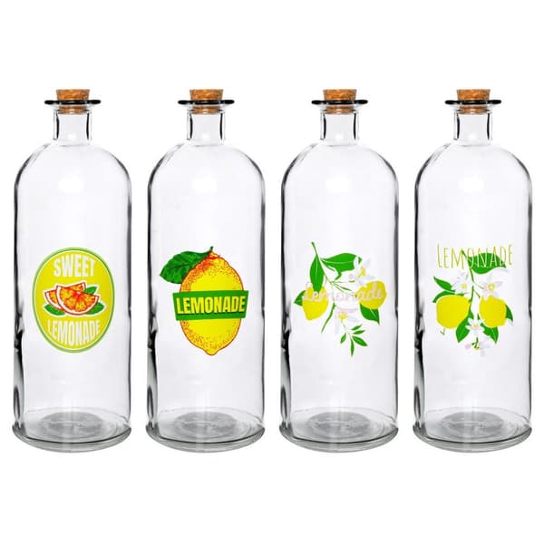 Lasinen pullo limonadille 1 l