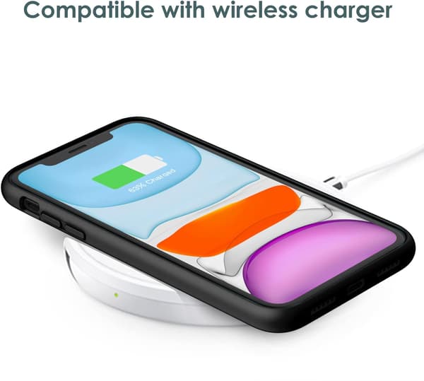 COVER TIL APPLE IPHONE 11 6,1" SORT SILIKONE MASSIV A2111