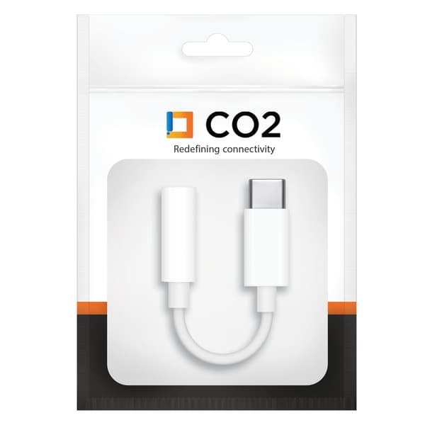 CO2 USB-C MINI JACK 3.5MM SOVITIN AUX-KAAPELI SAMSUNG APPLE DAC-MUUTTIMEN KANSSA