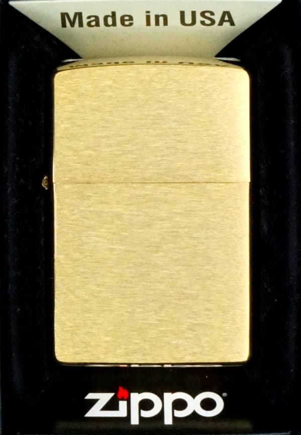Zippo messing børstet lighter med 1 jet