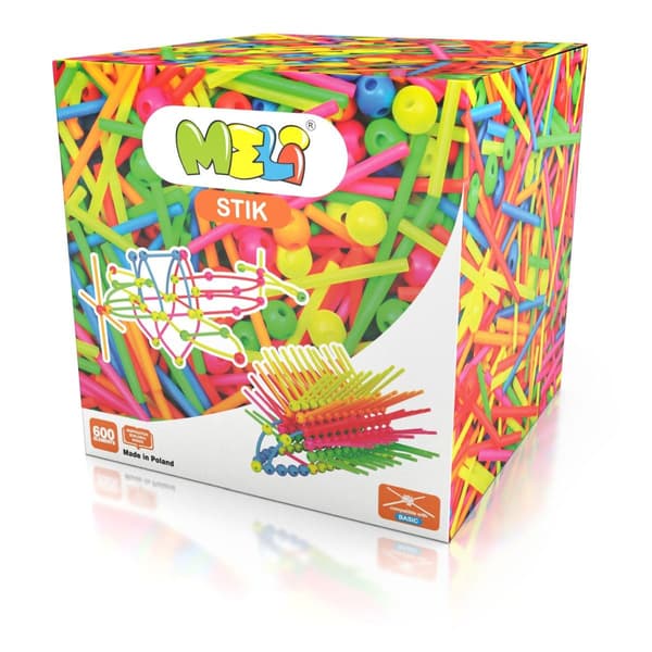 Meli Stik Neon klodser 600 stk.