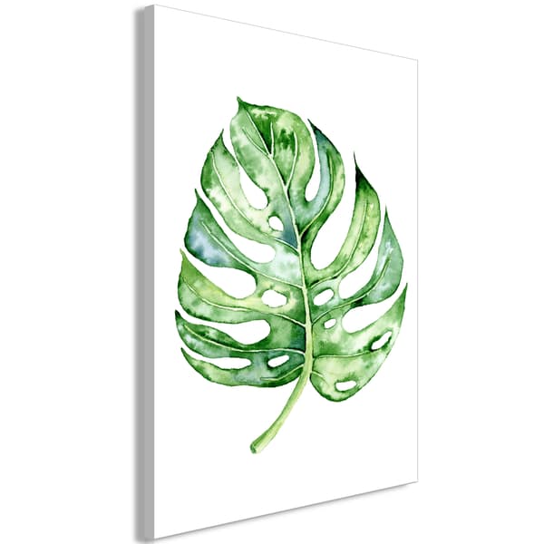 Billede - Akvarel monstera (enkelt) vertikal