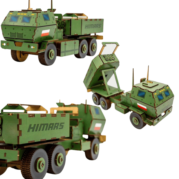 Militärfordon träpussel 3D-modell militärset 00637