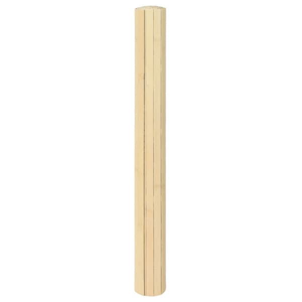 vidaXL Rektangulär matta, ljus naturfärgad, 100x200 cm, bambu