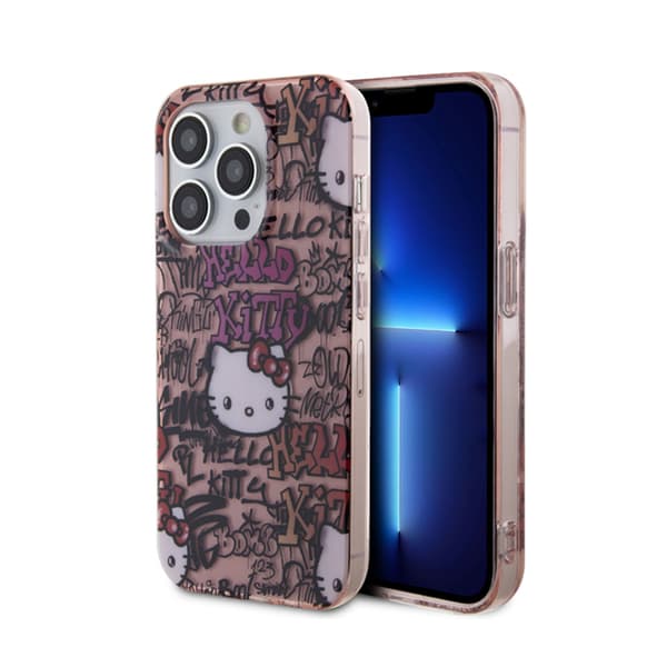 Hello Kitty IML-taggar Graffiti - iPhone 14 Pro Max-skal (rosa)