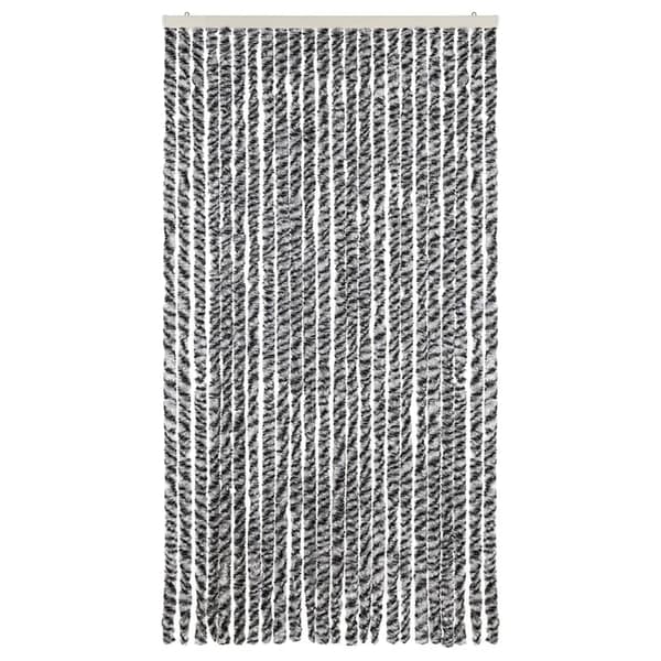 vidaXL insektnet, grå, sort og hvid, 100x220, chenille