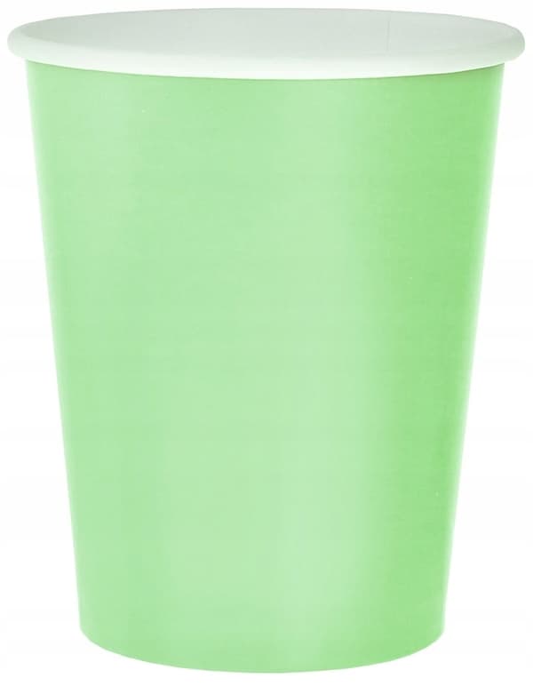 Pappimukit, yksivärinen, mintunvihreä, 270 ml, 14 kpl