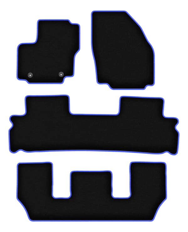 Bilmåtter CARLUX-BLUE til Ford Galaxy MK2 7-sæders (2006-2011)