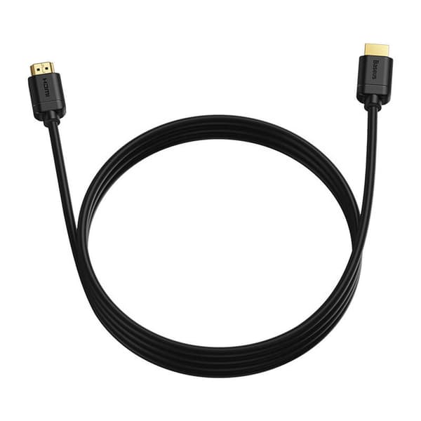 Baseus HDMI 2.0 -kaapeli, 4K 60Hz, 3D, HDR, 18Gbps, 1m (musta)