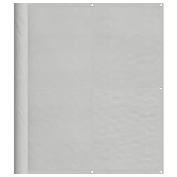 vidaXL balkonskærm lysegrå 120x500 cm 100% Oxford polyester