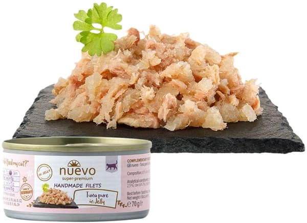 Nuevo | Filetfoder til katte | 70g dåse - Tun 70g