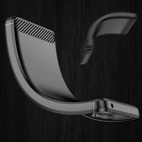 Carbon Case fleksibelt cover til Realme 9 Pro sort