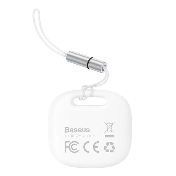 Baseus T2 Pro Bluetooth Tracker med Lanyard (Hvid)