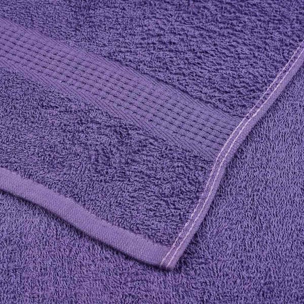 vidaXL Bastuhanddukar, 4 st, lila, 80x200 cm, 100 % bomull