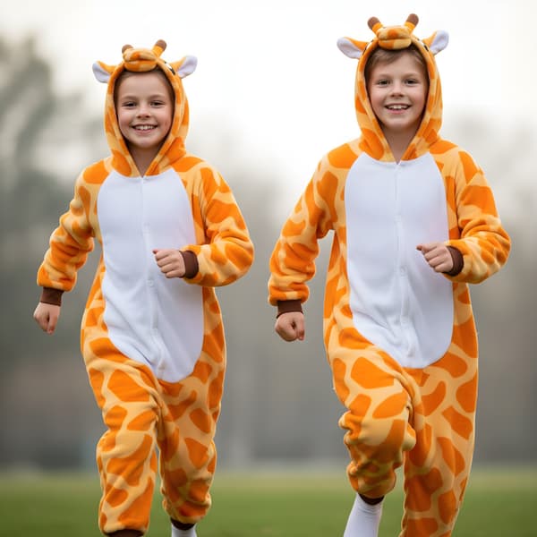 Kigurumi-pyjamas med giraf 135-145 cm