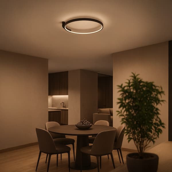 KATTOVALAISIN LUNA LED MUSTA MILAGRO ML1843