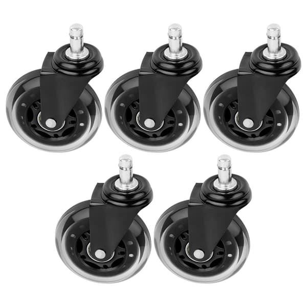 Stolehjul IKEA gummi 7,5 cm / 10 mm 5 stk.
