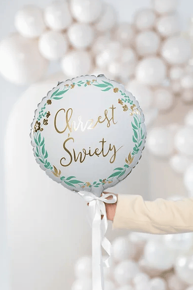 Hellig dåb folieballon dåb 45 cm